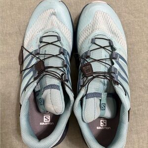Salomon Women's Light Blue Trail Running Shoes
